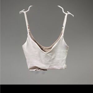 lululemon athletica Cream Beige Crop Tank Top
